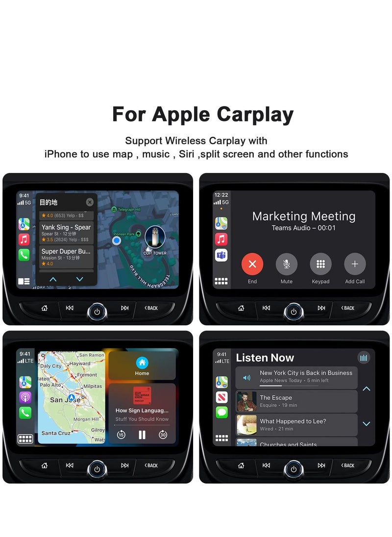 Generic - Wireless CarPlay Adapter for iPhone, Carplay Dongle Converts Factory Cars Wired to Wireless, Bluetooth Adapter, 5Ghz WiFi Auto-Connect Online Update, Support iOS 13+, Black - Image 1