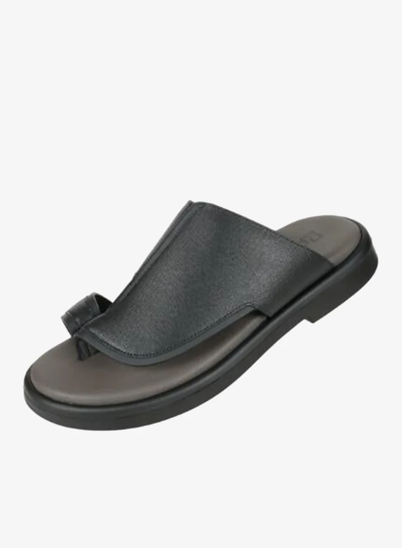 barjeel uno 008-3855 Barjeel Uno Mens Finger Grip Casual Sandals BOM1-01 Black
