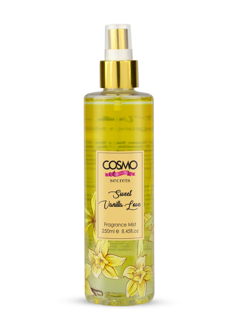 COSMO Beaute Secrets Sweet Vanilla Fragrance Mist 250Ml 