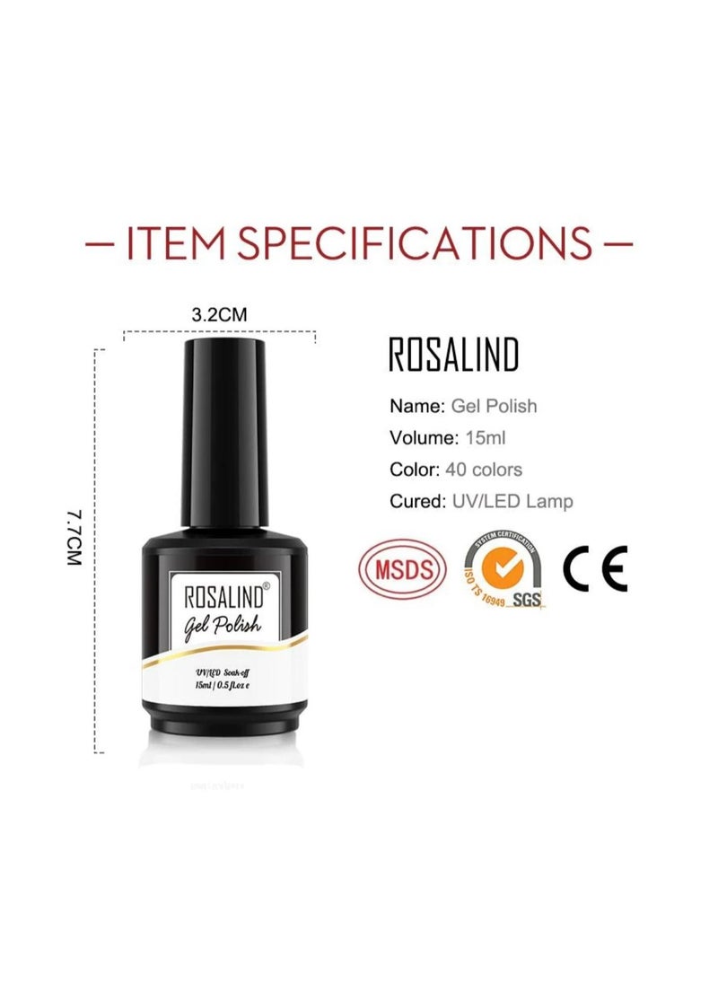 Rosalind ROSALIND 6PCS Gel Nail Polish Set  - Image 4