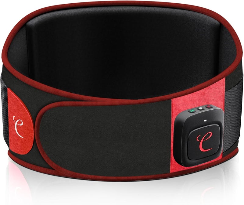 Comfytemp Large Cordless Heating Pad with Massager for Back Pain Relief Portable Back Massager with Heat Button App Control Wireless Lower Back Massager Birthday Gifts for Mom Dad Red - Image 1