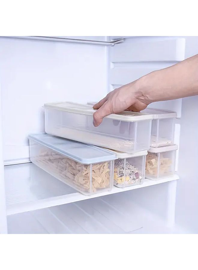 Blue 2 In 1 Moisture Proof Kitchen Storage Box Plastic Organizer For Fruits Vegetables - Image 4
