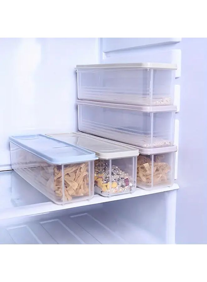 Blue 2 In 1 Moisture Proof Kitchen Storage Box Plastic Organizer For Fruits Vegetables - Image 5