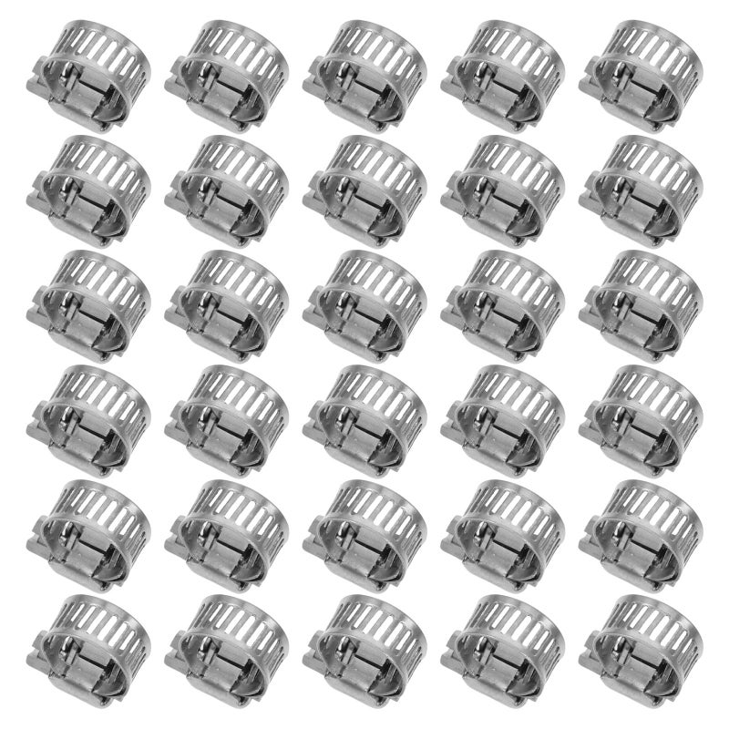 Stainless Steel Adjustable Worm Gear Hose Clamps 30Pcs 6 12mm For Plumbing Radiator Pipe - Image 2