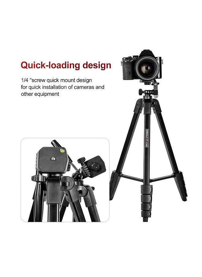 Kingjoy - KINGJOY VT-688 675-inch Tripod Stand Desktop Tripod Stand 2kg/4.4lbs Load Capacity 5 Levels Height Adjustable - Image 1