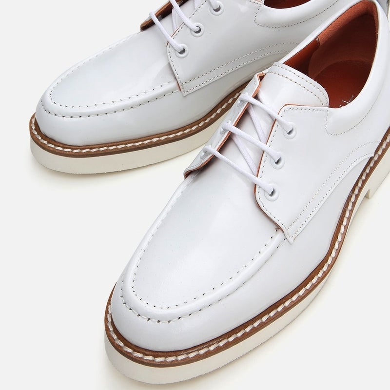 Hotiç 01AYH288830A900 GENUINE Leather White Women's Oxford  - Image 3