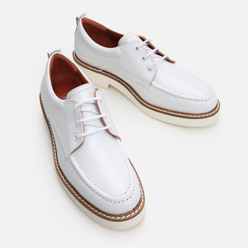 Hotiç 01AYH288830A900 GENUINE Leather White Women's Oxford  - Image 2