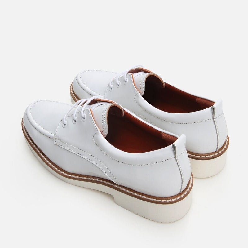 Hotiç 01AYH288830A900 GENUINE Leather White Women's Oxford  - Image 5