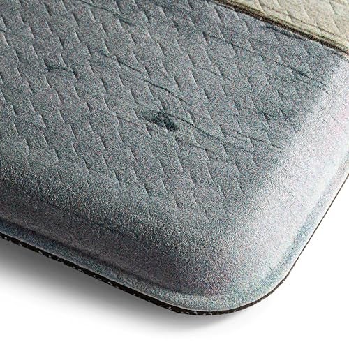 Home Dynamix Cozy Living Home Sweet Home Floral Runner Anti-Fatigue Kitchen Mat, Non-Slip Floor Mat, Padded Standing Desk Mat, Grey/Blue, 17.5"x30" - Image 4