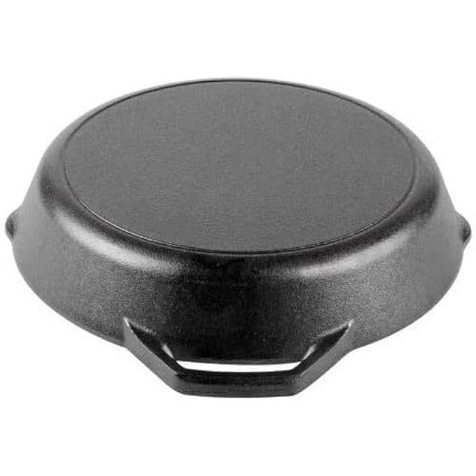 ايدا مقلاة حديد زهر مسبقة التتبيل بمقبضين، قطر 26 سم، لون أسود - Image 2