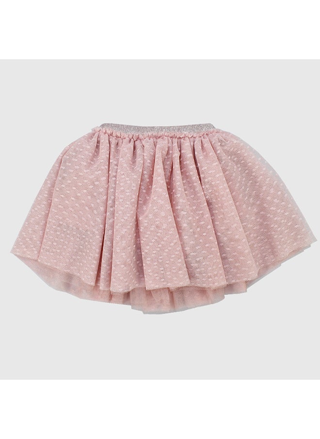 playmore Pink Dotted Ruffled Skirt  - Image 2