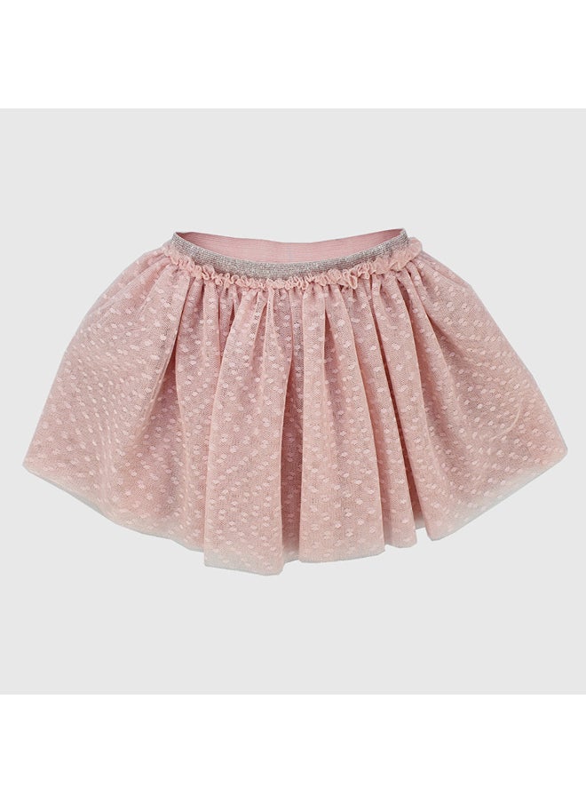 playmore Pink Dotted Ruffled Skirt  - Image 1