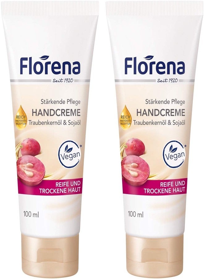Florena - Hand Cream with Grapeseed oil & Soybean oil 2x100 ml I Germany - Image 1