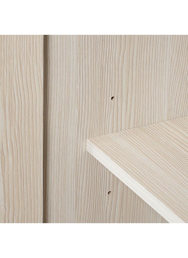 DANUBE HOME Ariana 3 Door Wardrobe Sturdy Closet Clothes Storage Cupboard For Kids Modern Design Space Saving Swing Door Cabinet For Bedroom L120Xw55Xh200Cm - Light Oak  - Image 1