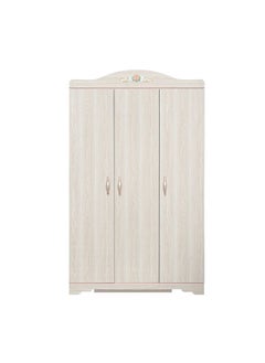 DANUBE HOME Ariana 3 Door Wardrobe Sturdy Closet Clothes Storage Cupboard For Kids Modern Design Space Saving Swing Door Cabinet For Bedroom L120Xw55Xh200Cm - Light Oak  - Image 3