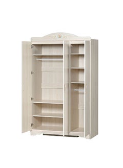DANUBE HOME Ariana 3 Door Wardrobe Sturdy Closet Clothes Storage Cupboard For Kids Modern Design Space Saving Swing Door Cabinet For Bedroom L120Xw55Xh200Cm - Light Oak  - Image 4