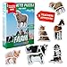 magdum Farm Magnetic Puzzles for Kids 6 Big Magnetic Animals for Baby Realistic Toddler Magnet for Refrigerator Travel Games Real Farm Magnets for Fridge Learning Toy Set Baby Educational Gift - Image 3