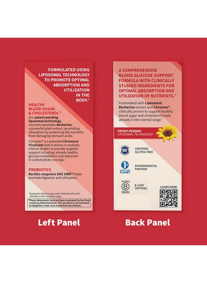 Garden of Life Liposomal Berberine and Chromium Picolinate for Already Healthy Blood Sugar, Glucose Metabolism and Cholesterol-Probiotics for Easy Digestion-Non GMO, Gluten Free, Kosher, 30 Servings - Image 5