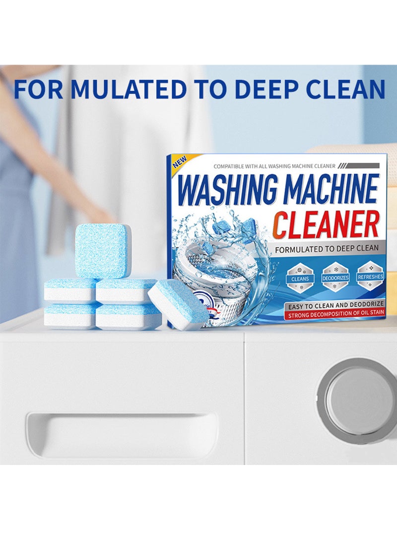 LAIAOCISI 24 Pcs Washing Machine Cleaner Tablets, Deep Clean Front Loader & Top Load Washer, Professional Grade Washer Machine Cleaner Deodorizer for Removing Build-up - Image 4