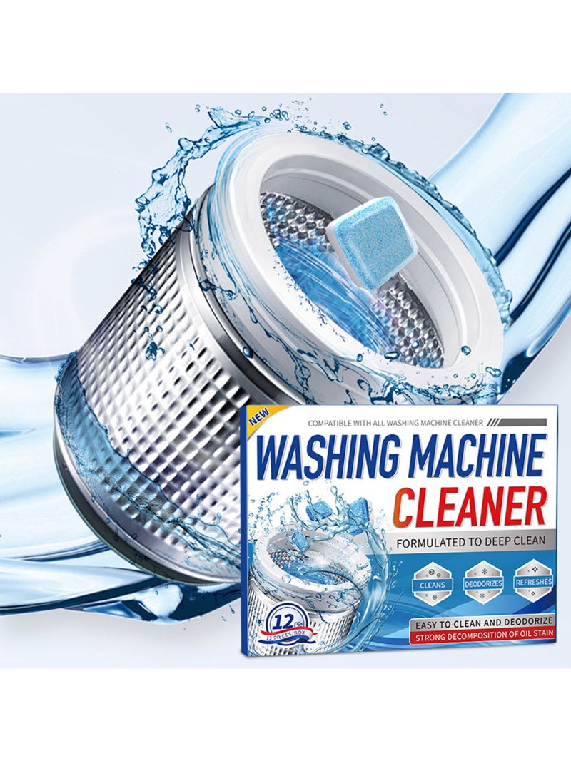 LAIAOCISI 24 Pcs Washing Machine Cleaner Tablets, Deep Clean Front Loader & Top Load Washer, Professional Grade Washer Machine Cleaner Deodorizer for Removing Build-up - Image 5