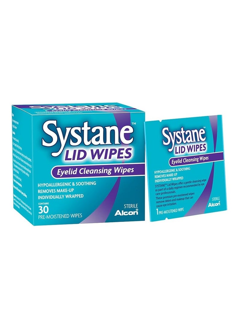 Systane Eyelid Cleansing Wipes, 30 Count