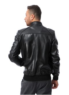 Generic Top leather (C22) Men's REAL Lambskin Leather Biker Jacket VINTAGE GENUINE MOTORCYCLE JACKETS FOR MEN  - Image 3