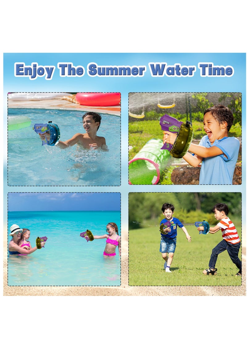Excefore Electric Water Guns for Adult Kid, 32+ FT Range Powerful Classic Water Squirt, Strongest Full Auto WaterPistol High Capacity 800+ Water Blaster, Summer Outdoor Swimming Pool Water Toy, Blue - Image 4