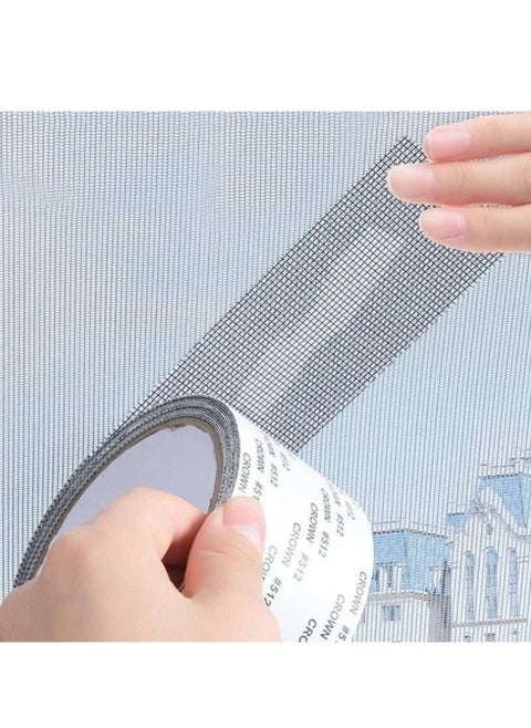 Windows and Door Screen Net Repair, Window Insect Screen Adhesive Tape, Fiberglass Cloth Mesh Tape with Waterproof Strong Adhesive Seal