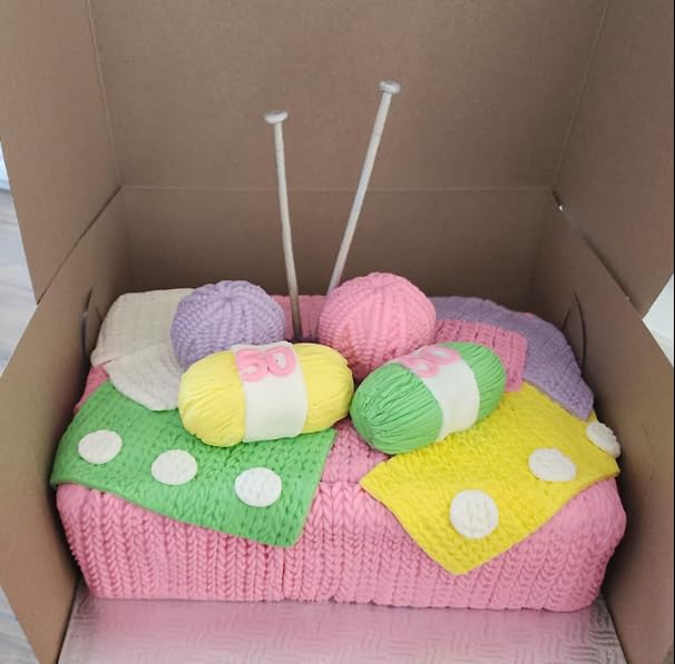 Tnfeeon Fondant Sweater Knit Knitting Texture Silicone Chocolate for Fondant Chocolate Cake Decoration Silicone - Image 3