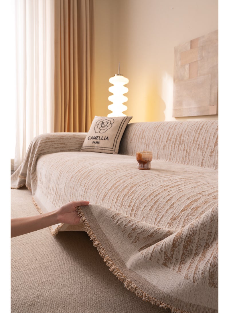 أغطية أرائك قابلة للانزلاق، بطانية أريكة قابلة للغسل، أغطية أرائك متعددة الاستخدامات لجميع الفصول (180*230 سم) - Image 1