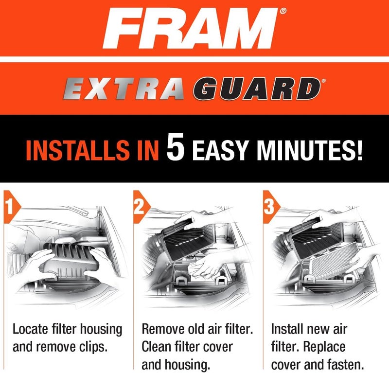 FRAM Extra Guard Air Filter CA7597 for Select Vehicles - Image 5
