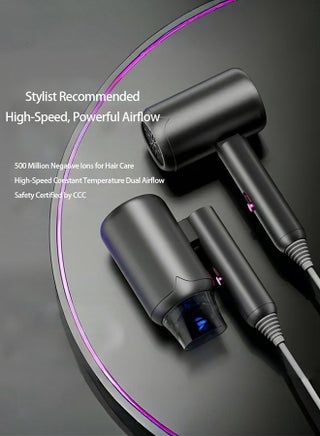 Hair Dryer,2200W Professional Salon Ionic Hair Dryer,Low Noise Fast Drying Ion Technology,Overheat Protection for Frizz-Free Shine,1 Smooth nozzle and 1 Wall Mount Bracket,3 Heating/Cold Settings,Hair Dryer For Home Salon Travel. - view 5