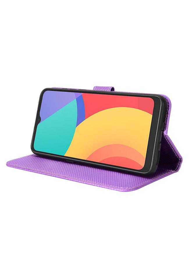 Green Tiger Case For Alcatel 1S 2021 / 3L 2021 / TCL 20E / 20Y Diamond Texture Leather Phone Case - Image 5