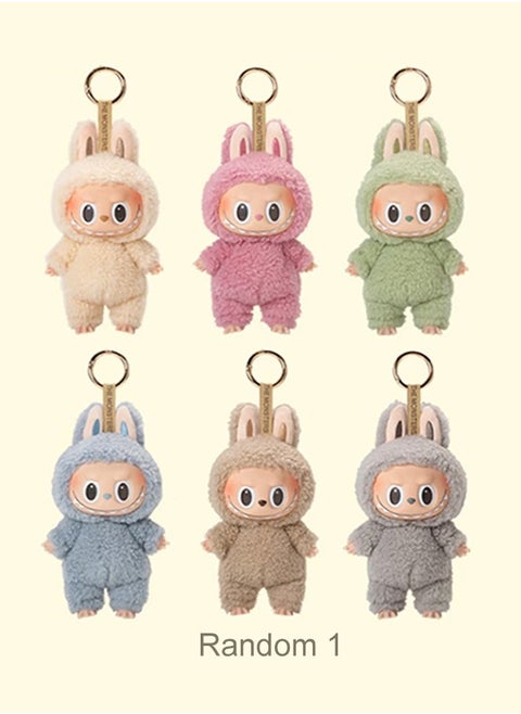 Labubu Exciting Macaron Plush Pendant Blind Box By Pop Mart (1 Random),Specifications:Fabru First Generation,Vinyl Plush Pendant,Security Code Can be Checked