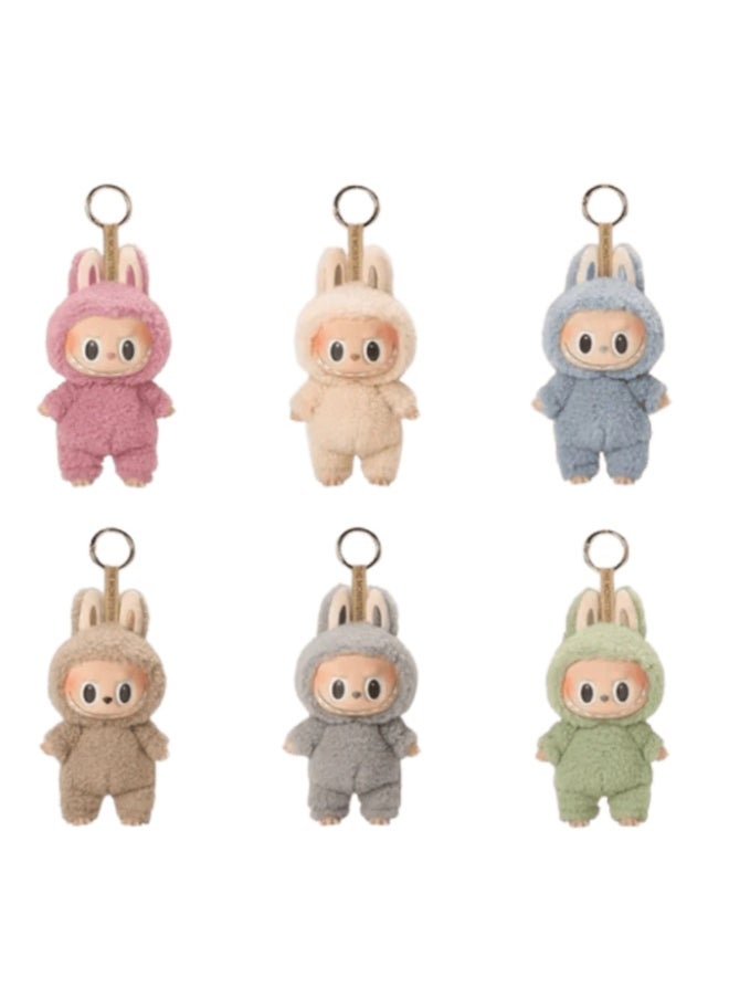LABUBU - Labubu Exciting Macaron Plush Pendant Blind Box By Pop Mart (1 Random),Specifications:Fabru First Generation,Vinyl Plush Pendant,Security Code Can be Checked - Image 1