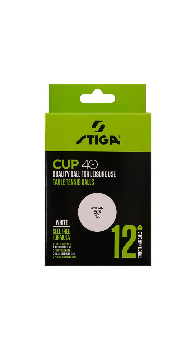 Stiga Cup Table Tennis Ball, Size: Pack of 12 - Image 1