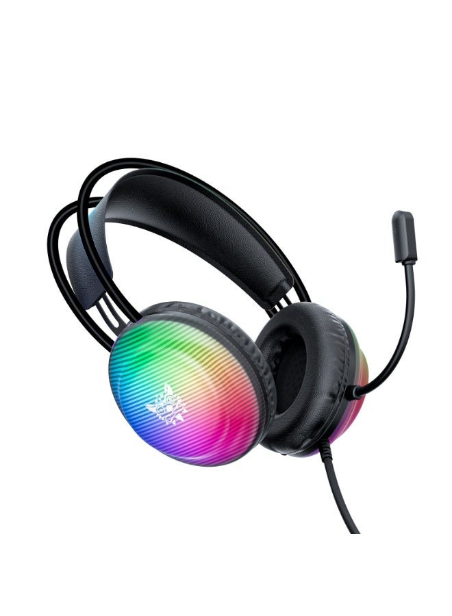 ONIKUMA X29 RGB Dynamic Professional Gmaing Headphone Stereo Surround Sound Omnidirectional HD Mic for PC PS4 Xbox Phone - Image 1
