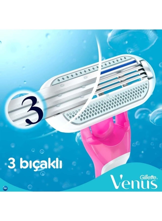 Venus شفرة حلاقة نسائية ذات رائحة استوائية من فينوس: 3 شفرات - Image 4