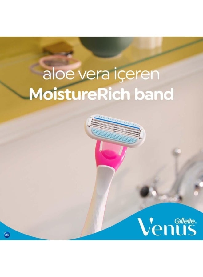 Venus شفرة حلاقة نسائية ذات رائحة استوائية من فينوس: 3 شفرات - Image 5