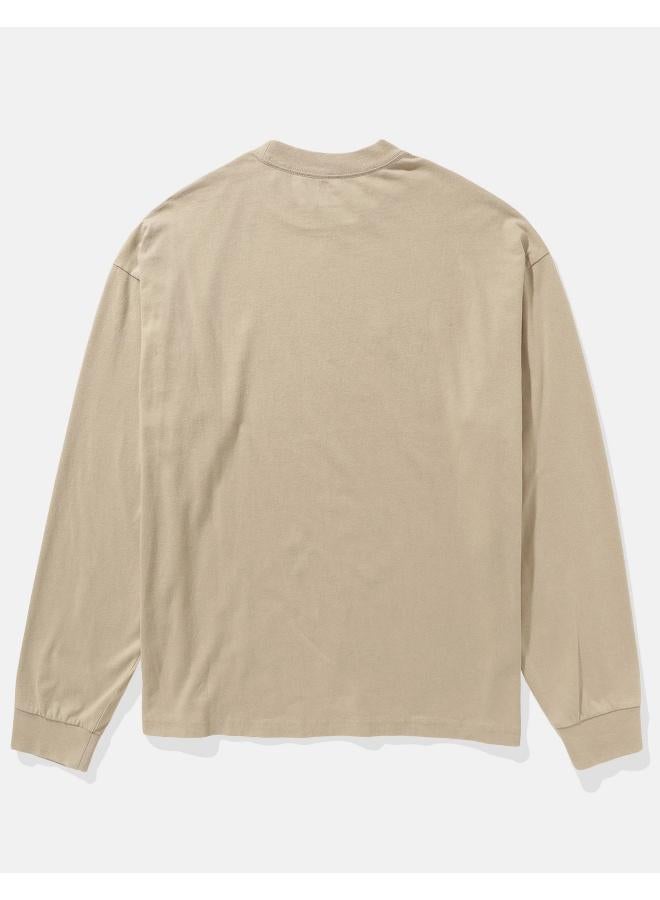 American Eagle AE Long-Sleeve Logo Graphic T-Shirt - Image 2