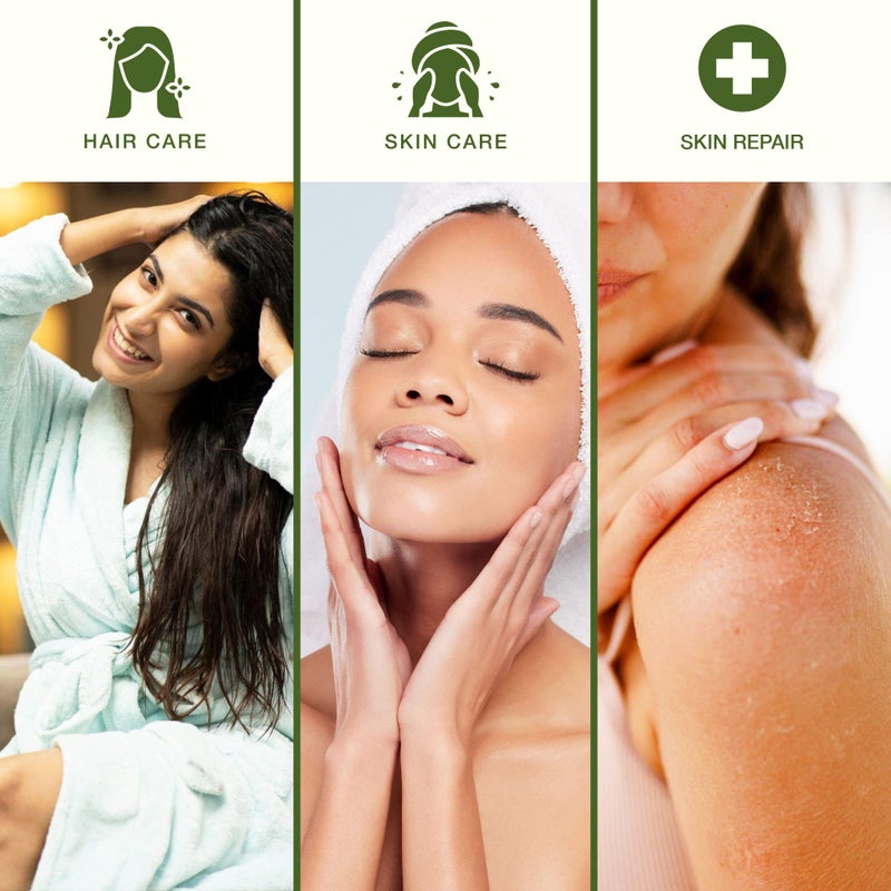 Green Leaf Naturals Aloe Vera Spray | 99% Cold-Pressed Aloe Vera Juice with Vitamin C, E & A | Hair, Skin, Facial Moisturizer, Sunburn Relief & After Sun Lotion 8oz - Image 5