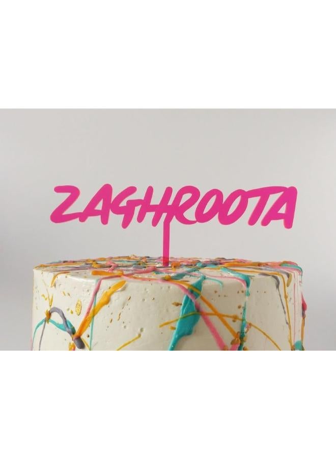 Zaghroota Cake Topper