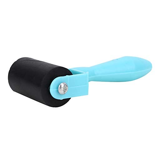 Garosa Rubber Glue Roller with 3.5cm Rubber Handle Ink Print making Brayer and Anti Slid Handle for Art Stamping Tool(Green) - Image 1