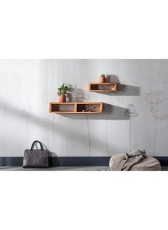 Home Gallery Wood Box Rectangle Wall Mount Shelves 100x18x25 - 50x18x20 cm  - Image 3