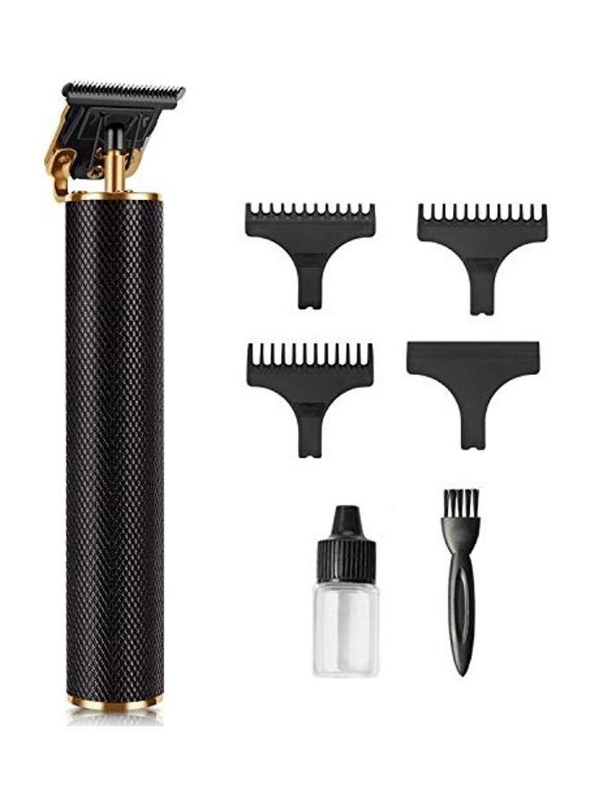 نيبمينينت طقم ماكينة تشذيب الشعر الكهربائية الاحترافية القابلة لإعادة الشحن مع ملحقات للرجال أسود/ذهبي - Image 1
