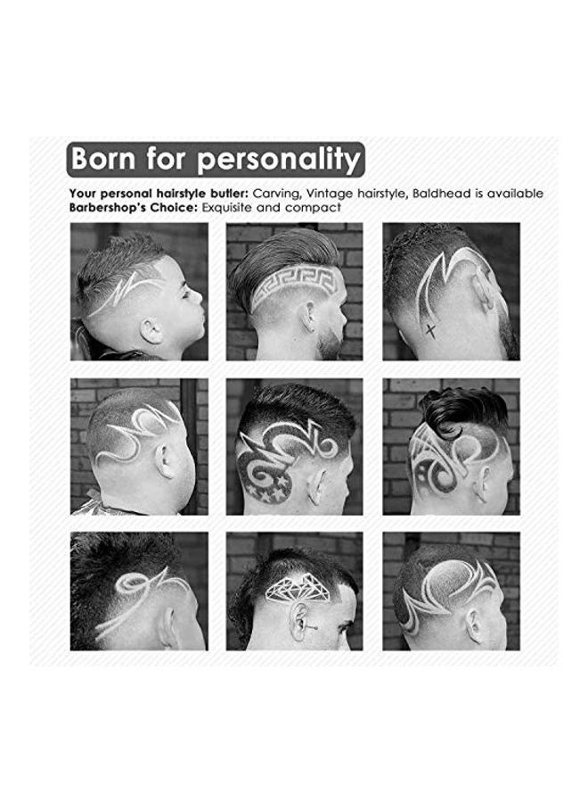 نيبمينينت طقم ماكينة تشذيب الشعر الكهربائية الاحترافية القابلة لإعادة الشحن مع ملحقات للرجال أسود/ذهبي - Image 5