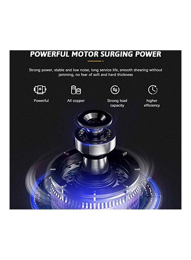 نيبمينينت طقم ماكينة تشذيب الشعر الكهربائية الاحترافية القابلة لإعادة الشحن مع ملحقات للرجال أسود/ذهبي - Image 4