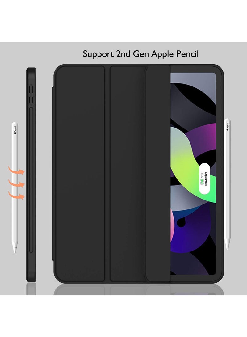 iPad Air 11 Inch Case 2024\2025 (6th Generation), iPad Air 5th Generation Case 2022/4th Generation Case 2020 10.9 Inch with Pencil Holder, Trifold Stand Smart Case (Black) - Image 4