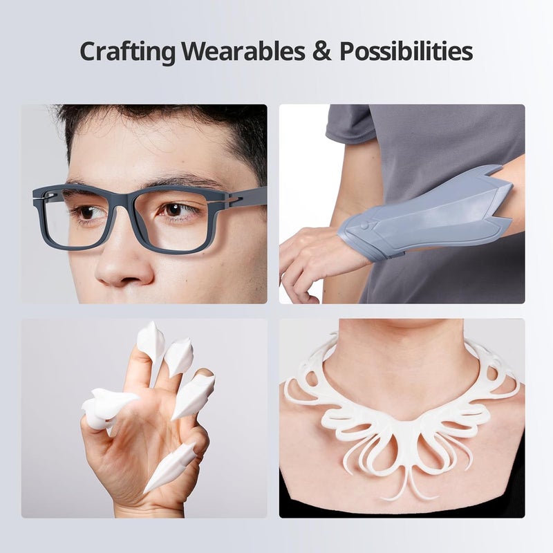3idea راتنج ANYCUBIC الحيوي، راتنج فوتوبوليمر قياسي عديم الرائحة، راتنج يشبه ABS سريع التصلب بالأشعة فوق البنفسجية لطباعة 3D بدقة 8K/10K/14K (أبيض، 1 كجم) - Image 5