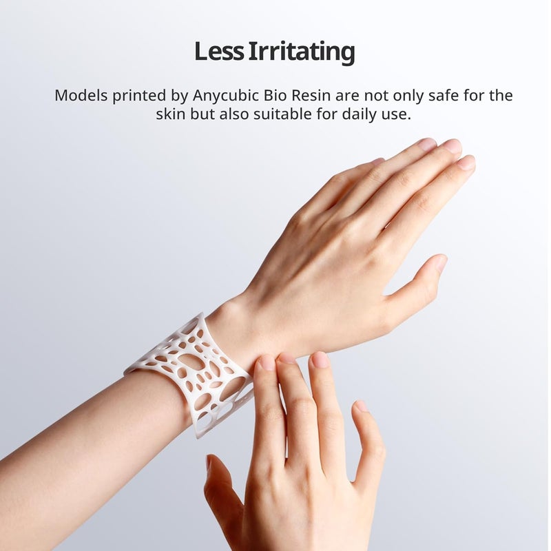 3idea راتنج ANYCUBIC الحيوي، راتنج فوتوبوليمر قياسي عديم الرائحة، راتنج يشبه ABS سريع التصلب بالأشعة فوق البنفسجية لطباعة 3D بدقة 8K/10K/14K (أبيض، 1 كجم) - Image 3